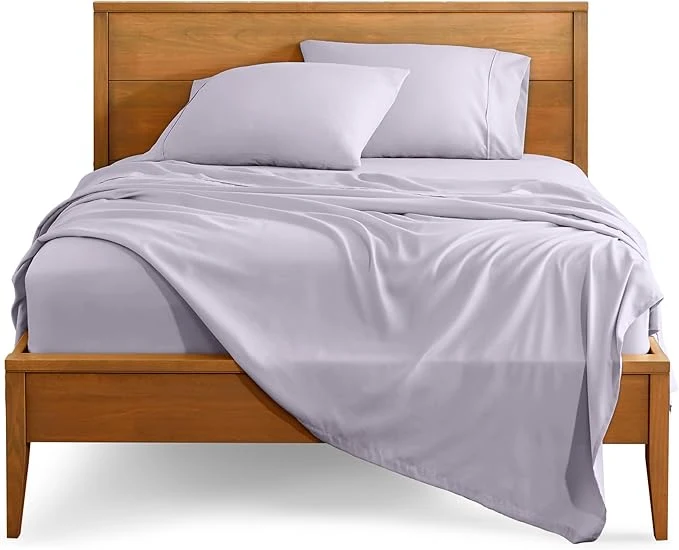 Top-Quality Bare Home California King Sheet Set – 1800 Ultra-Soft Microfiber Cal King Bed Sheets – Double Brushed – Deep Pockets – Easy Fit – 4 Piece Set – Bed Sheets California King Light Lavender Carefully Designed