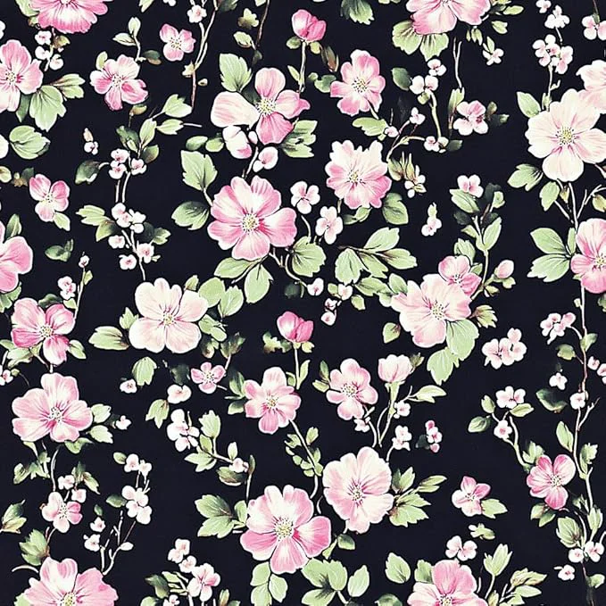 Effective Girls Vintage Black Pink Comforter Sets Full Size 5 Piece 3D Botanical Flowers Bedding Set with 1 Comforter 79 quot x 90 quot 2 Pillowcases 1 Fitted Sheet 1 Flat Sheet Elite