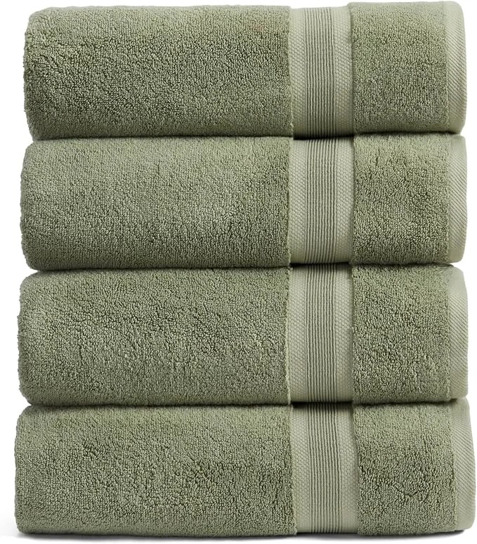 Genuine Springtree Home Luxury Viscose from Bamboo Bath Towel Set of 4 35 Viscose Breathable