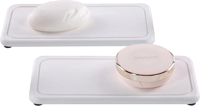 Enhanced NiuYichee 2 Pcs Water Absorbing Stone Trays Kitchen Bathroom Sink Soap Dish Efficient