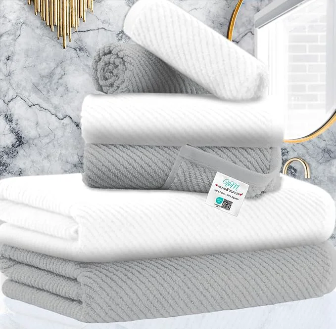 Relaxed VOOVA MOVAS Bathroom Towel Set Enhanced