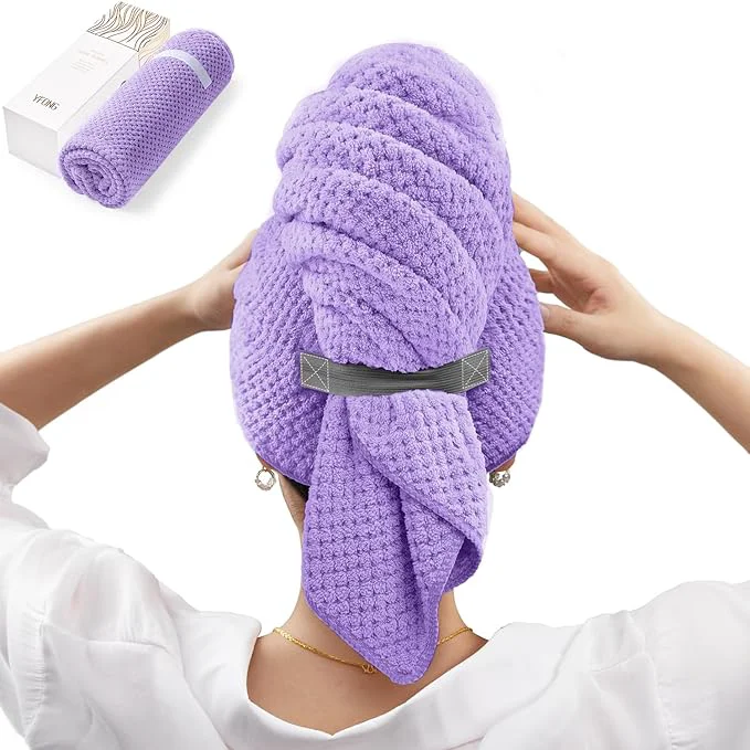 Responsible YFONG X-Large Hair Towel Wrap for Women Super Absorbent Microfiber Hair Towel Traditional