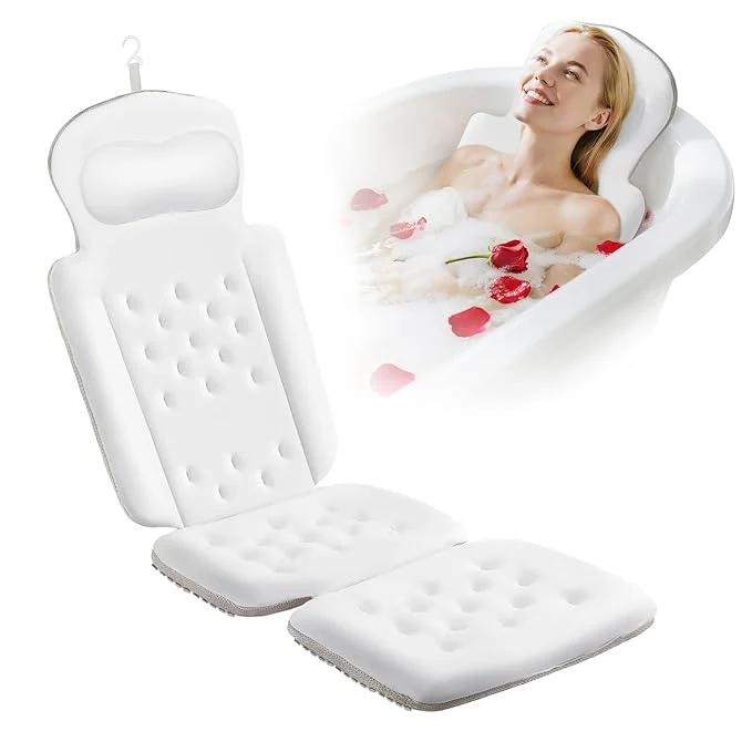 Stylish Full Body Bath Pillow Luxury Bath Cushion Flexible