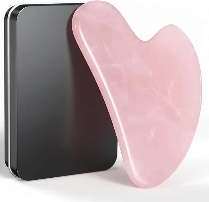 Breathable Gua Sha Facial Tool – Pink Stone Guasha Tool Classic
