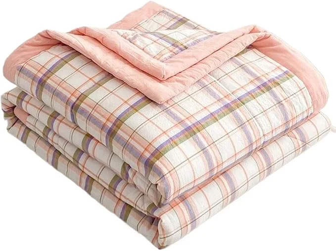 Next-Generation Lightweight Summer Bedspread Quilt Coverlets Bedding Set Queen King Size Air Conditioning Comforter Blanket Skin-friendly Soft Breathable Geometric Pattern Bedding Coverlet For All Season Color 9 Exclusive