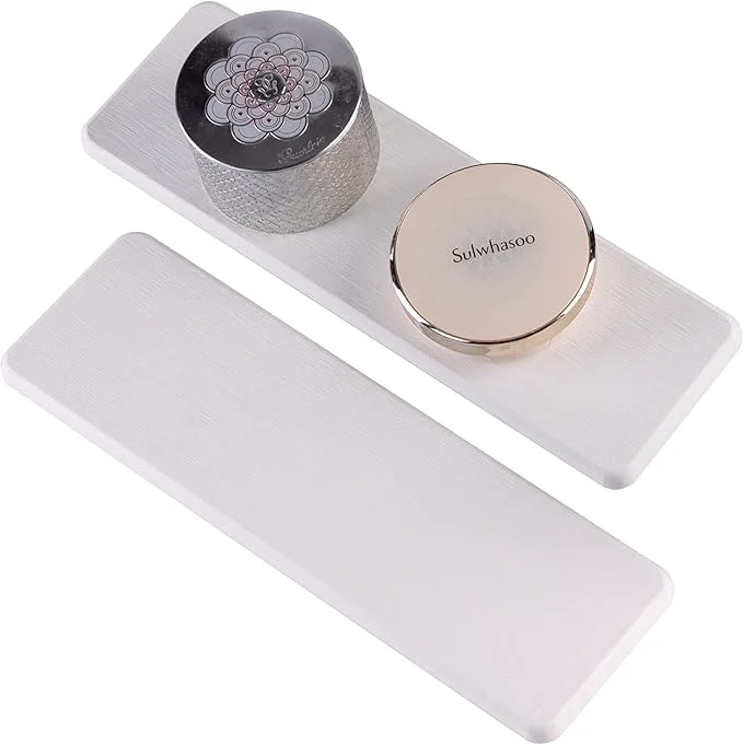 Smart NiuYichee 2 Pcs Water Absorbing Stone Trays Kitchen Bathroom Sink Soap Dish Convenient