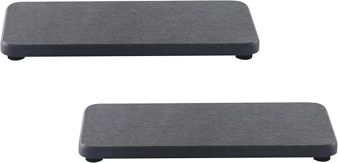 World-Class NiuYichee 2 Pcs Water Absorbing Stone Trays Kitchen Bathroom Sink Soap Dish Original