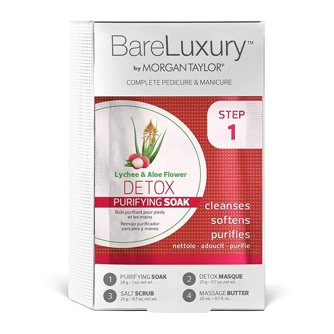 Casual Morgan Taylor BareLuxury 4-Step Complete Pedicure Manicure Packs Safe