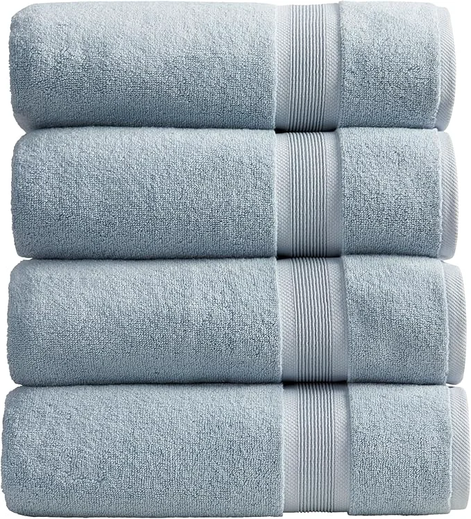 Refined Springtree Home Luxury Bamboo Rayon Bath Towel Set of 4 35 Bamboo Rayon Specialty