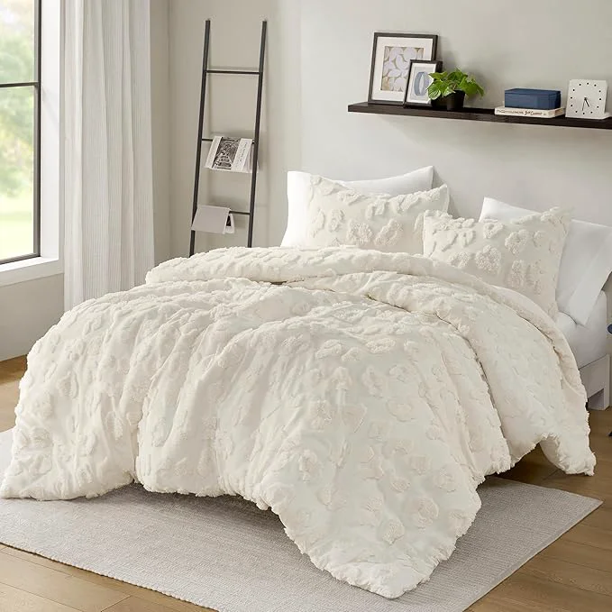 Trusted Intelligent Design Twin Duvet Cover Set Chenille Tufted Animal Print Pattern Duvet Cover Twin Size All Season Fuzzy Bedding Cover Soft Microfiber Reverse Larissa Twin Twin XL Off-White 2 Piece Clean