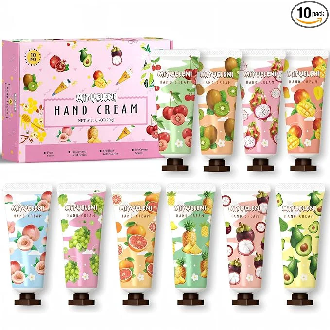 Refined 10 Pack Hand Cream Gift Set Mothers Day Gifts Moisturizing Hand Lotion Travel Premium Material