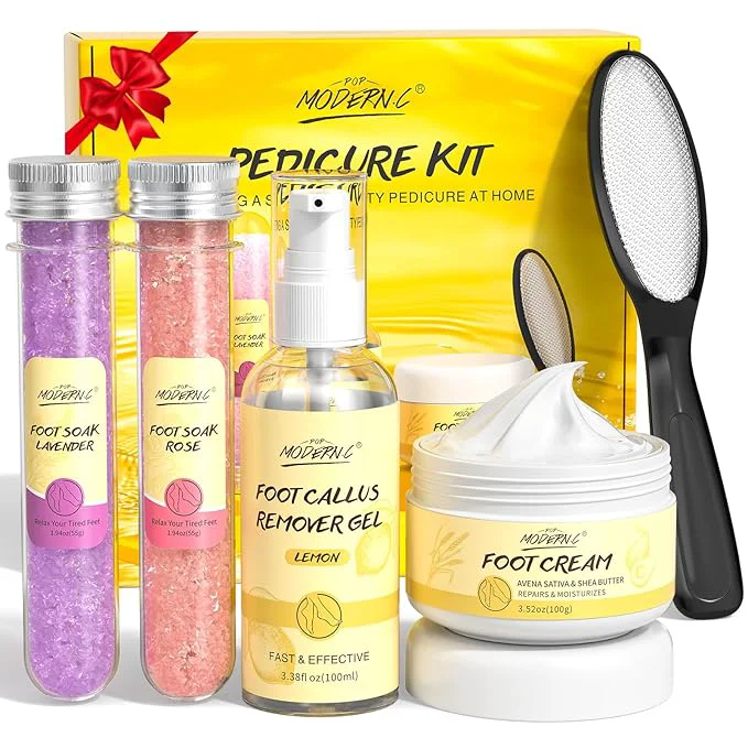 Luxury Pedicure Kit For Feet 5pcs Foot Spa Set For Christmas Birthday Valentine’s Recyclable