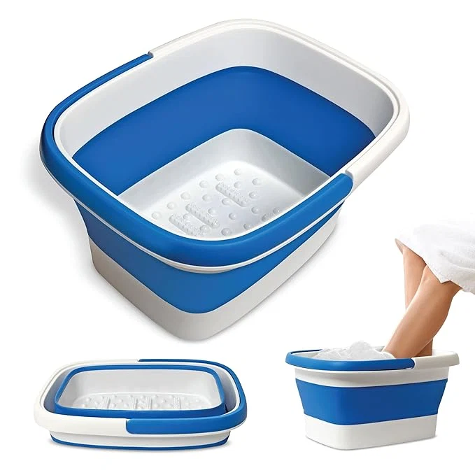 Unique Mantello Collapsible Foot Bath Foot Soaking Tub Portable Foot Spa Pedicure Expertly Made
