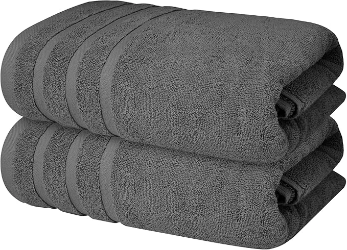 Breathable Infinitee Xclusives Cotton Luxury Bath Towels Set of 2 Smooth