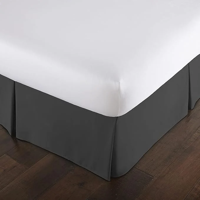 Enhanced Southshore Fine Living Inc. Hotel Quality California King Bed Skirt – 14 quot Drop Elegant Pleated Design Premium Dust Ruffle Cal King Bed Skirt Easy Care Luxury Bed Skirt Cal King Size Slate Innovative