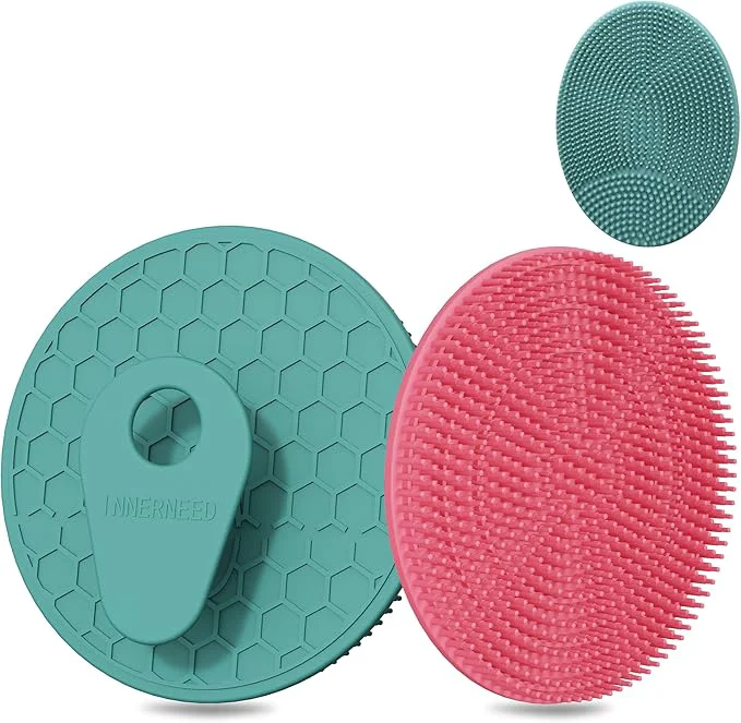 Relaxed INNERNEED Food Grade Silicone Body Scrubber Gentle Exfoliating Brush Authentic