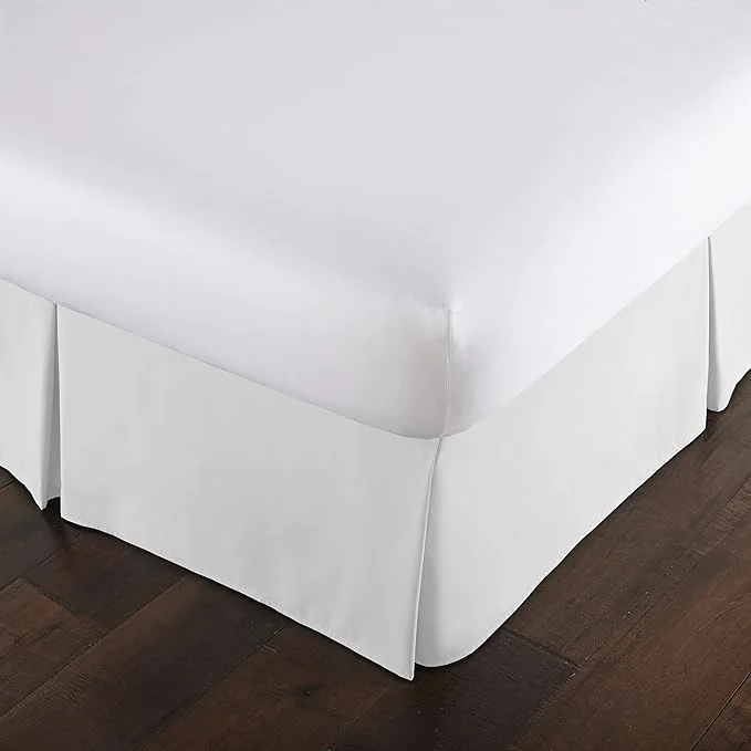 Easy-to-Use Southshore Fine Living Inc. Pleated King Bed Skirt 14 Inch Drop – Classic White Bed Skirt Dust Ruffle for King Size Bed – Fade Resistant for Everyday Use Durable Microfiber – Bright White Innovative