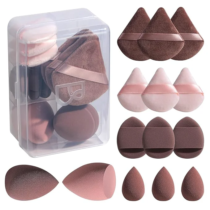 Authentic Makeup Sponge Set BS-MALLTriangle Puff 14 Pcs First-Class