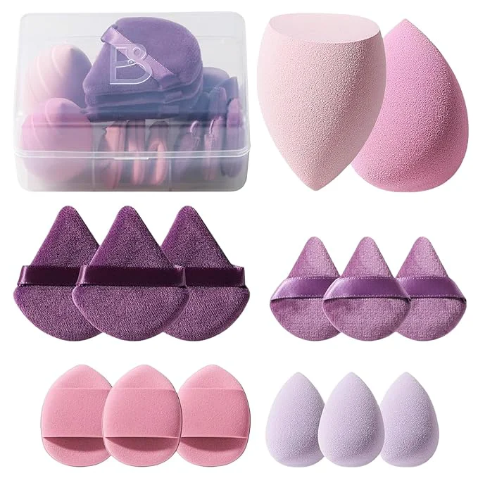 Outstanding Makeup Sponge Set BS-MALL Triangle Puff 14 Pcs Eco-Friendly