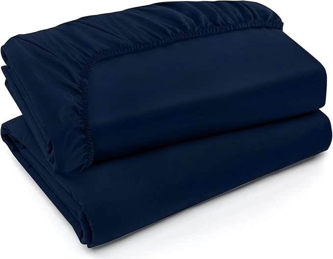 Prestigious Utopia Bedding Twin XL Fitted Sheets – Bulk Pack of 2 Bottom Sheets – Soft Brushed Microfiber – Deep Pockets – Shrinkage amp Fade Resistant – Easy Care Twin XL Navy Innovative