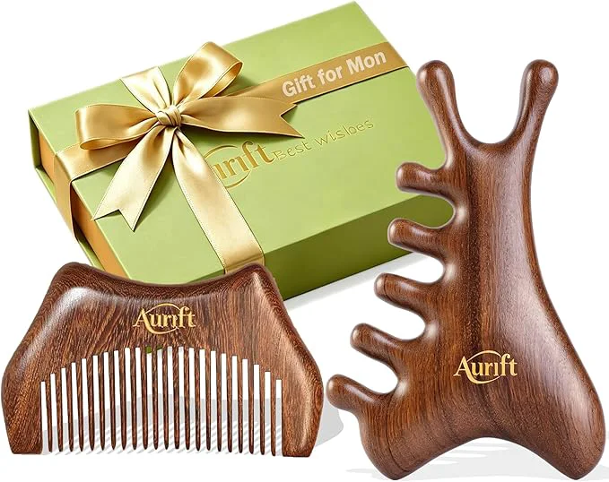 Secure Mother s Day Gift for Mom Relaxation Gifts Set Wooden Gua Sha Tool Set – Face Relaxed
