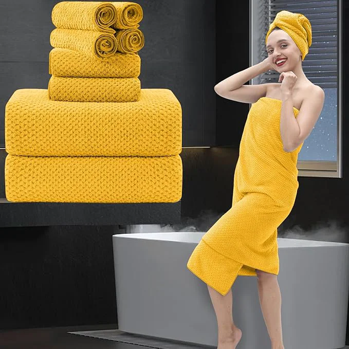 Outstanding 8 Piece Bathroom Towel Set 2 Oversized Bath Towels 2 Hand Towels 4 Responsible