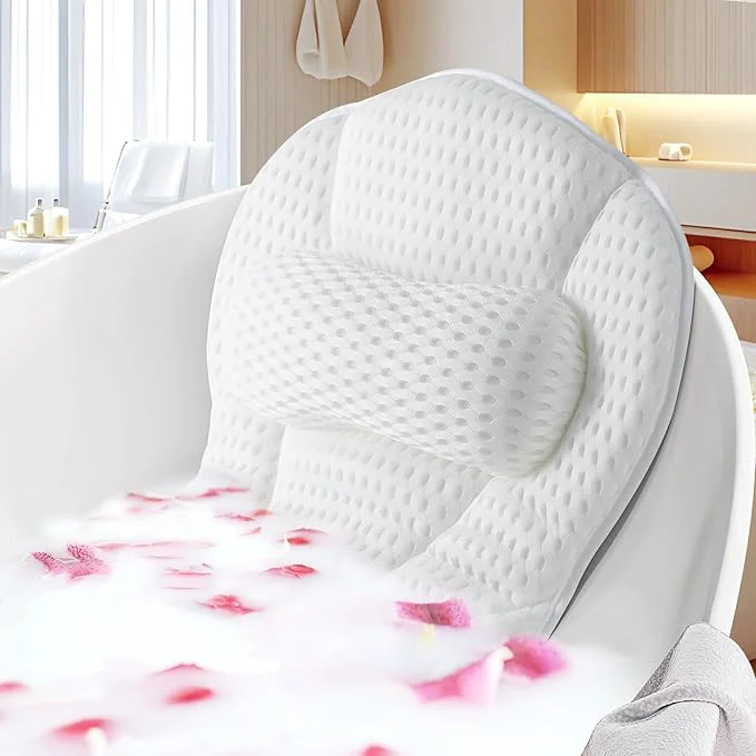 Trusted SQLHM Bath Pillows for Tub Luxury Bath Pillow for Neck and Back Support-with Contemporary