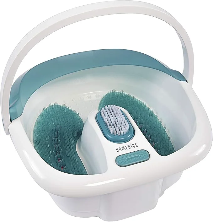 Fashionable HoMedics Bubble Spa Elite Footbath 2-in-1 Removable Pedicure Center Toe-Touch Breathable