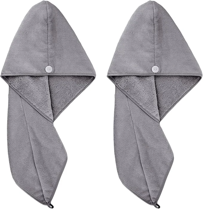 Reusable POLYTE Microfiber Hair Turban Wrap Drying Towel Powerful