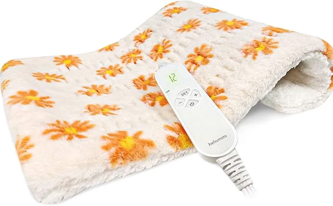Soft HELLOMOTO Heating Pad for Pain Relief Electric Heating Pad for Back Pain and Authentic