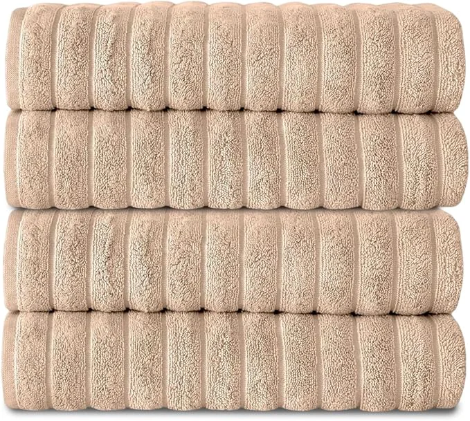 Long-Lasting Classic Turkish Towels CTT Premium 4 Pack Bath Towels Set Made Healthy