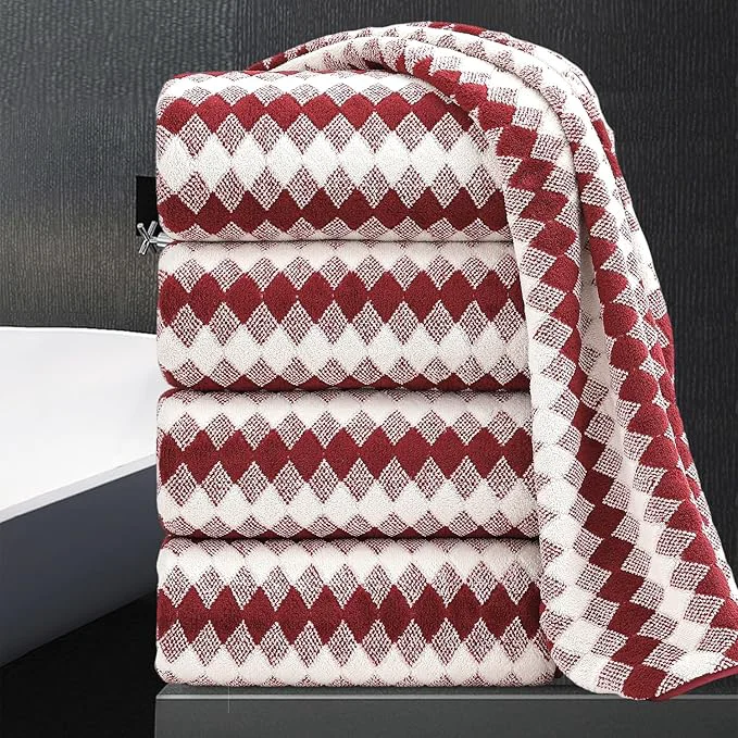 Powerful 4 Piece Bath Towel Set Oversized Bath Sheet 35 x70 Bathroom Towel Extra Large Responsible