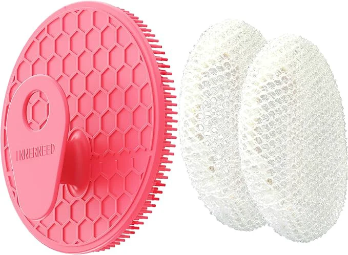 Flexible INNERNEED Food-Grade Silicone Body Scrubber Gentle Cleansing Brush Relaxed