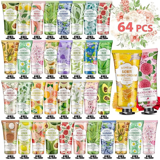 Reliable KONEUK 64 Pack Moisturizing Hand Cream Set Mothers Day Gifts Verified