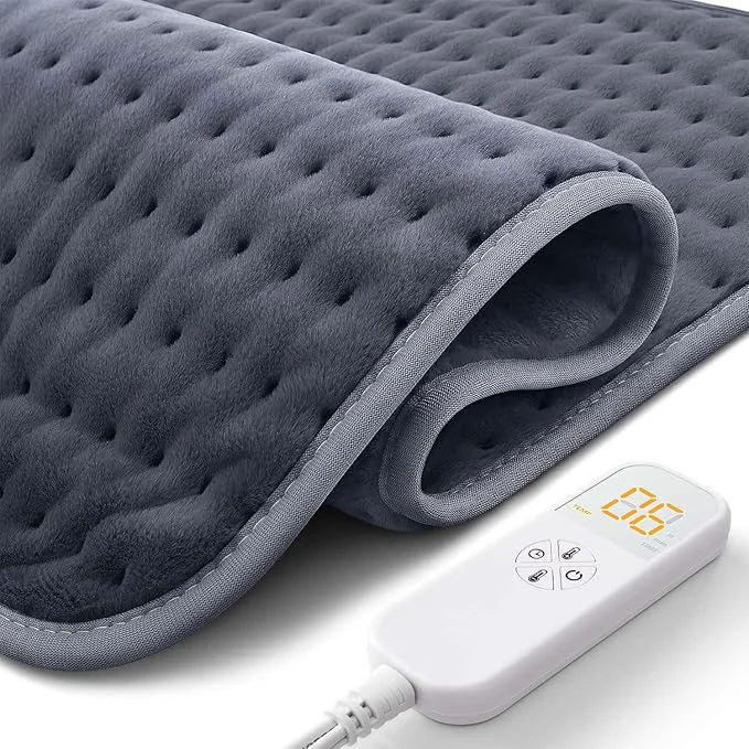 User-Friendly Ultra-Wide Microplush Heating Pad Relaxed