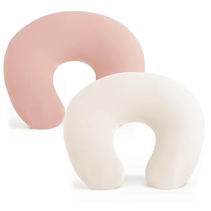 Green Konssy 2 Pack Nursing Pillow Covers Stretchy and Soft Nursing Cover for Breastfeeding Pillows Pillow Slipcover for Baby Girls Boys Newborn Beige Pink Standard Professional