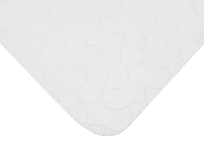 Green American Baby Company Waterproof Embossed Quilt-Like Flat Bassinet Protective Pad Cover White 15 quot X 33 quot Advanced