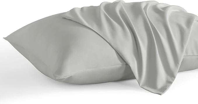 Effective NTBAY King Pillow Cases Set of 2 2 Pack Brushed Microfiber 20×36 Pillow Cases Soft Wrinkle Fade Stain Resistant Light Grey Pillow Cases with Envelope Closure 20×36 Inches Light Grey Reliable