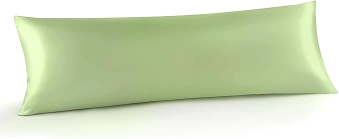 Original INFIIXSO Body Pillow Cover with Zipper Luxury Mulberry Silk Body Pillow Case 20×54 Inches Ultra Smooth and Soft Cooling Long Pillowcase Gift for Women Men Sage Green Proven