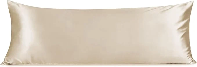 Casual INFIIXSO Body Pillow Cover with Zipper Luxury Mulberry Silk Body Pillow Case 20×54 Inches Ultra Smooth and Soft Cooling Long Pillowcase Gift for Women Men Beige Refined