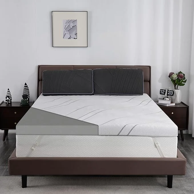 Authentic Ultra Firm Mattress Topper King Size 3 Inch Extra Firm Mattress Pad for Pain Relief High Density Support Bed Topper with Removable amp Washable Cover CertiPUR-US No Smell Relaxed