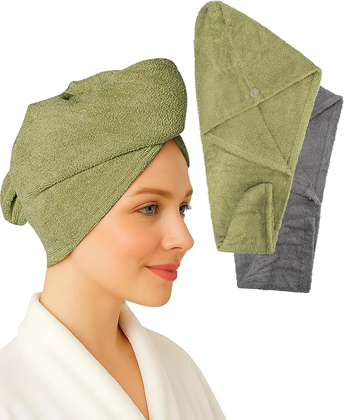 Durable Textila Cotton Hair Wrap Towels Fine