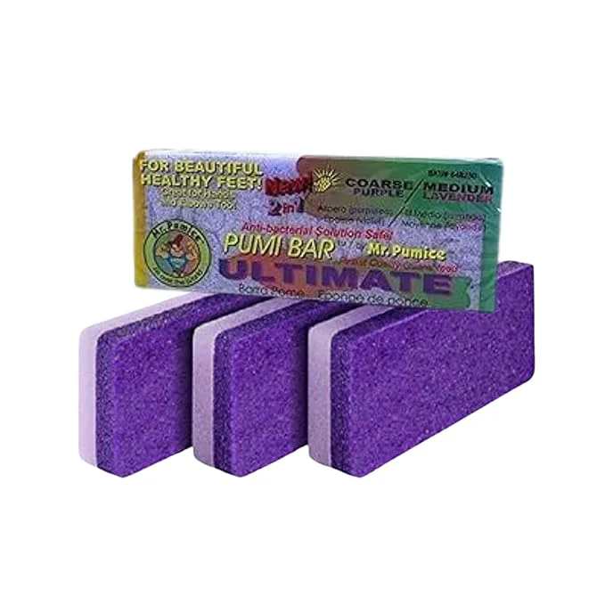 Minimalist Mr. Pumice PUMI Bar 2-in-1 Dual Grit Callus Remover Pedicure Stone Unique