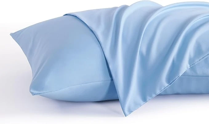 Recyclable NTBAY Toddler Pillow Cases Set of 2 2 Pack Brushed Microfiber 14×20 Pillow Cases Soft Wrinkle Fade Stain Resistant Sky Blue Pillow Cases with Envelope Closure 14×20 Inches Sky Blue Casual