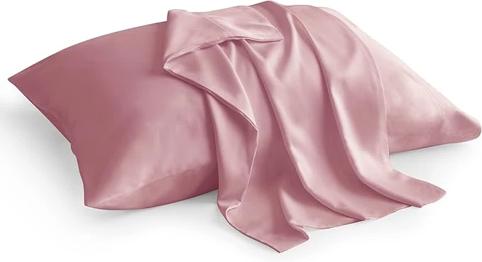 User-Friendly BEDELITE Pillow Cases Queen Size Set of 2 Rayon Derived from Bamboo Cooling Pillow Cases for Hot Sleepers amp Night Sweats Breathable and Silky Soft Envelope Pillowcases Rose Pink 20 quot x30 quot Long-Lasting
