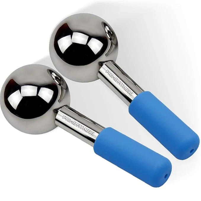 Enhanced Ice Globes for Facials Unbreakable Steel Cooling Roller Cryo Sticks for World-Class