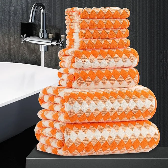 Outstanding 8 Piece Bathroom Towel Set 2 Oversized Bath Towels 2 Hand Towels 4 Reliable