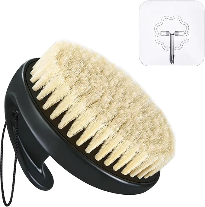 Pure Dry Brushing Body Exfoliating Brush Anti-Slip Body Scrubber User-Friendly