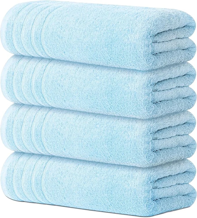 Outstanding Avalon Towels Bath Towels Set of 4 Size 30 x 60 Inches Highly Soft and