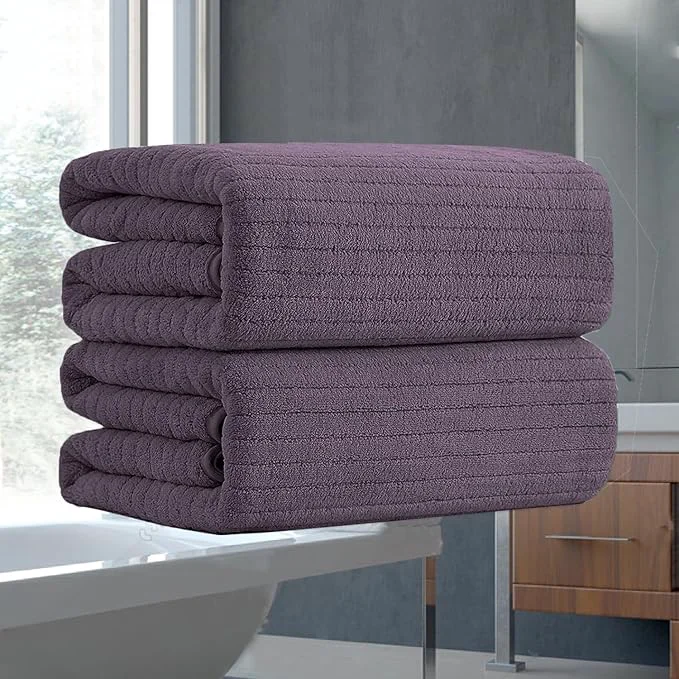 Sophisticated Hailea Hand Towels Set 16×31 Inches Soft Microfibers Bathroom Towel Set 2 Pack Durable